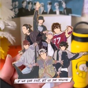 RUN BTS ENAMEL PIN | BTS PROOF BULLETPROOF